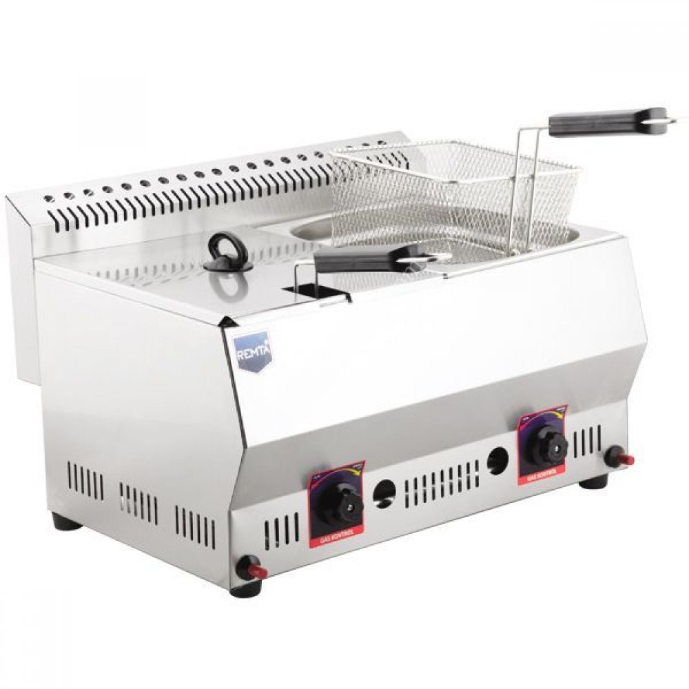 REMTA RL97 Çiftli Bacalı Fritöz Lpg 8+8 Litre