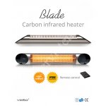 Blade S Gümüş 2500 Karbon infrared ısıtıcı