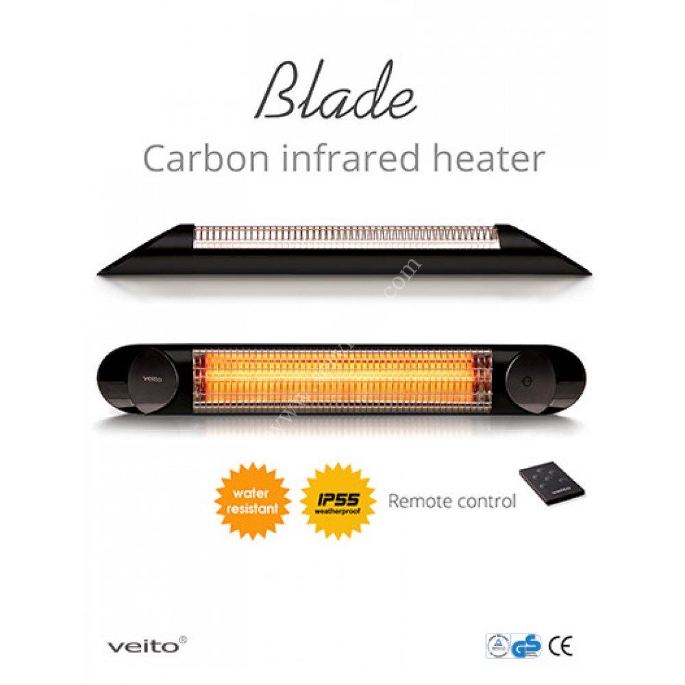 Blade Siyah Karbon 2000 infrared ısıtıcı