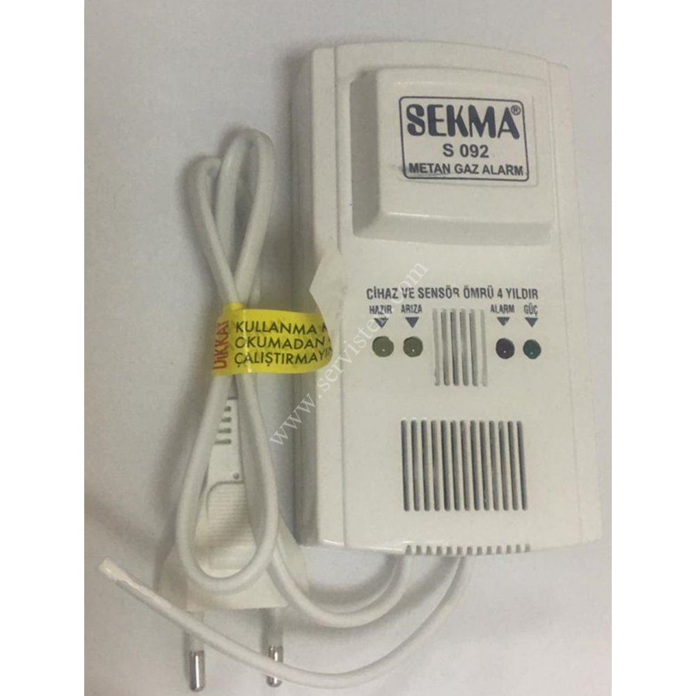 SEKMA S092 DOĞALGAZ ALARM LPG DEDEKTÖRÜ GAZ ALARM CİHAZI