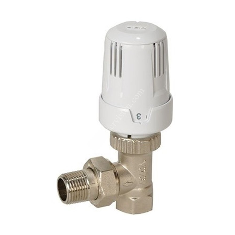 ECA Termostatik Radyatör Valfı 1/2" , Termostatik Radyatör Vanası - Köşe , TRV3