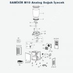 Samixir M10 Analog - PAN. KARIŞTIRICI MOT. MIKNATISI TAKIM (sac,takoz,rulman)