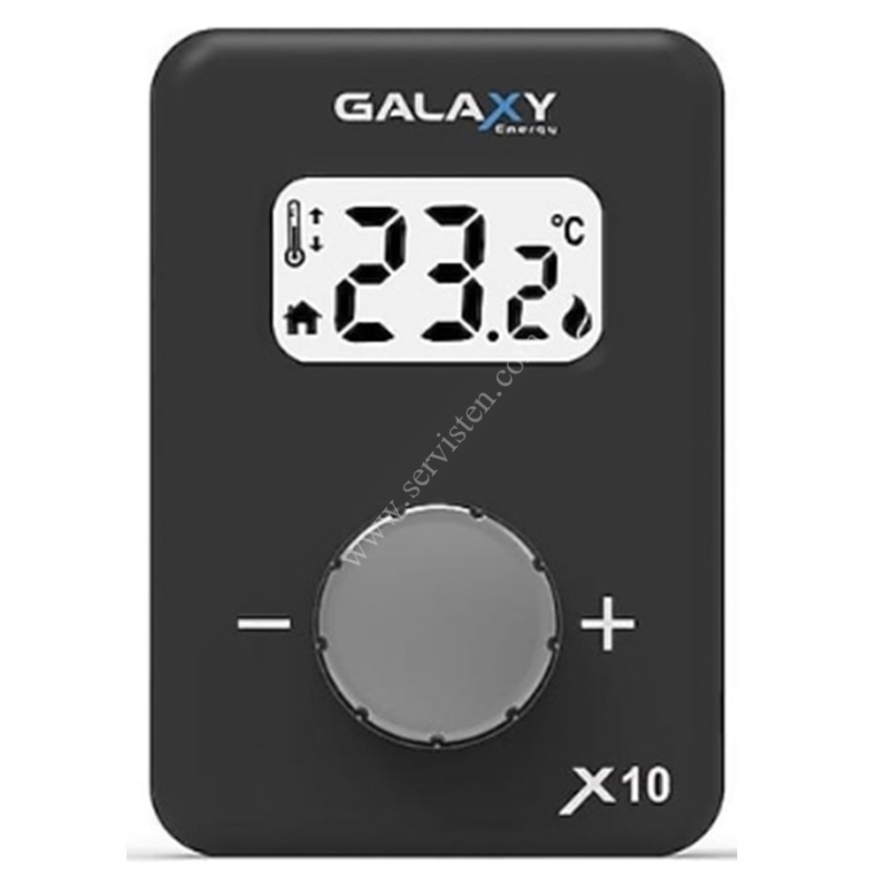 Galaxy Energy , X10 Siyah , Kablosuz On/Off Dijital Oda Termostatı