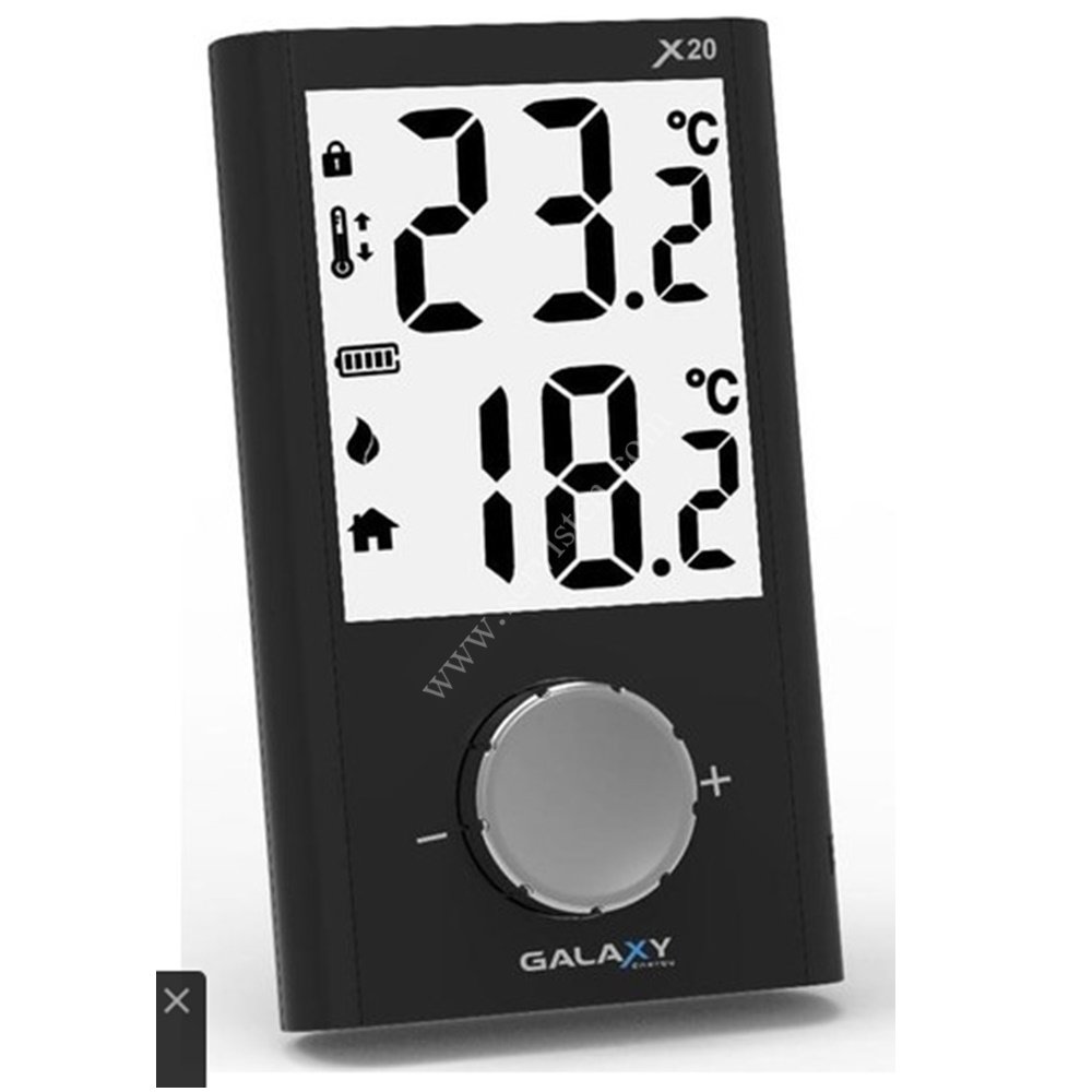 Galaxy Energy , X20 Siyah , Kablosuz On/Off Dijital Oda Termostatı